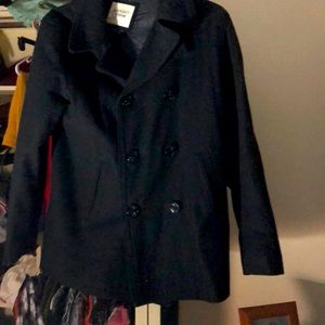 A medium Old Navy blue pea coat